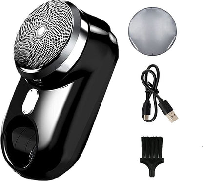 Portable Mini Electric Shaver | USB Rechargeable Pocket Beard & Face Razor for Men